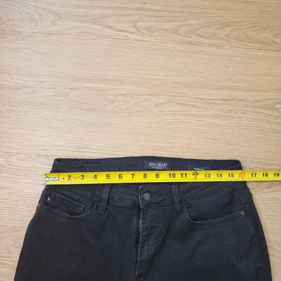 Judy Blue Skinny Fit Jeans Womens 14W Black Stretch Denim Dark Pants 32x28 - Picture 4 of 13